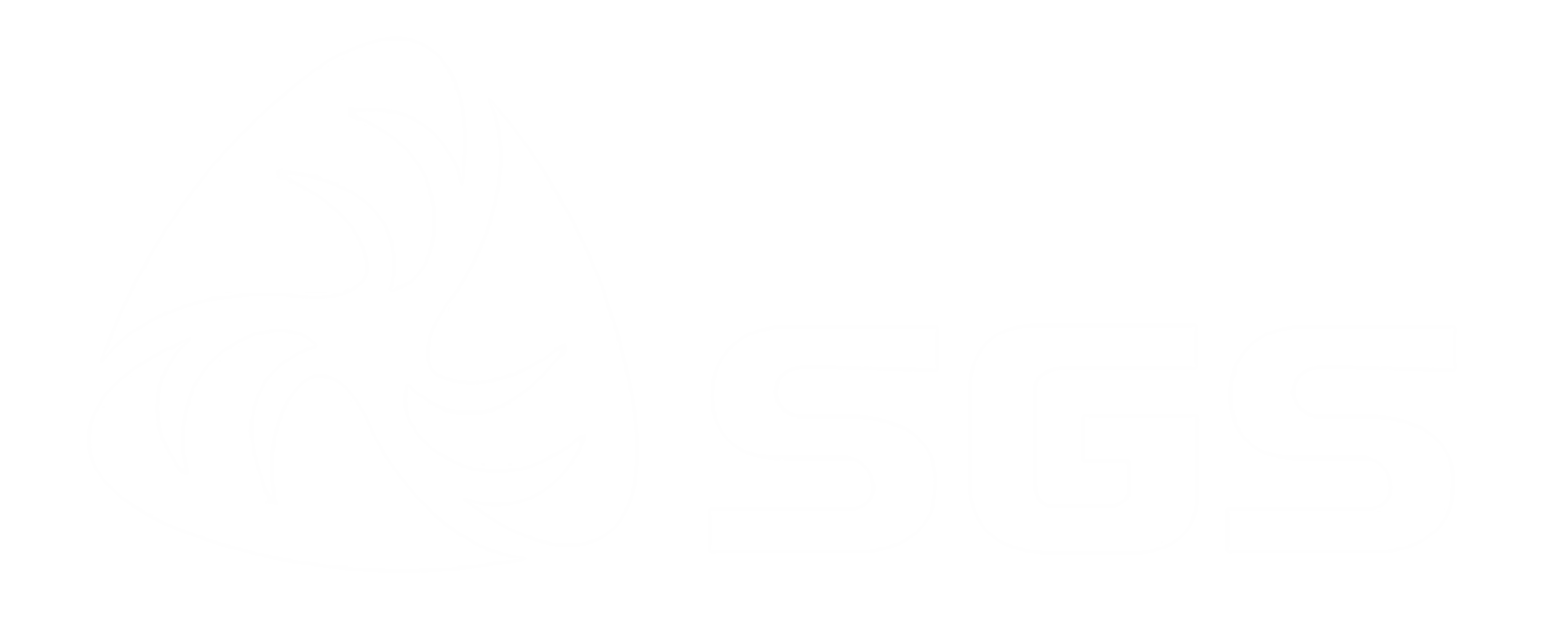 white sgs logo